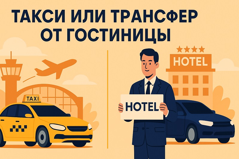 Такси или трансфер от гостиницы: